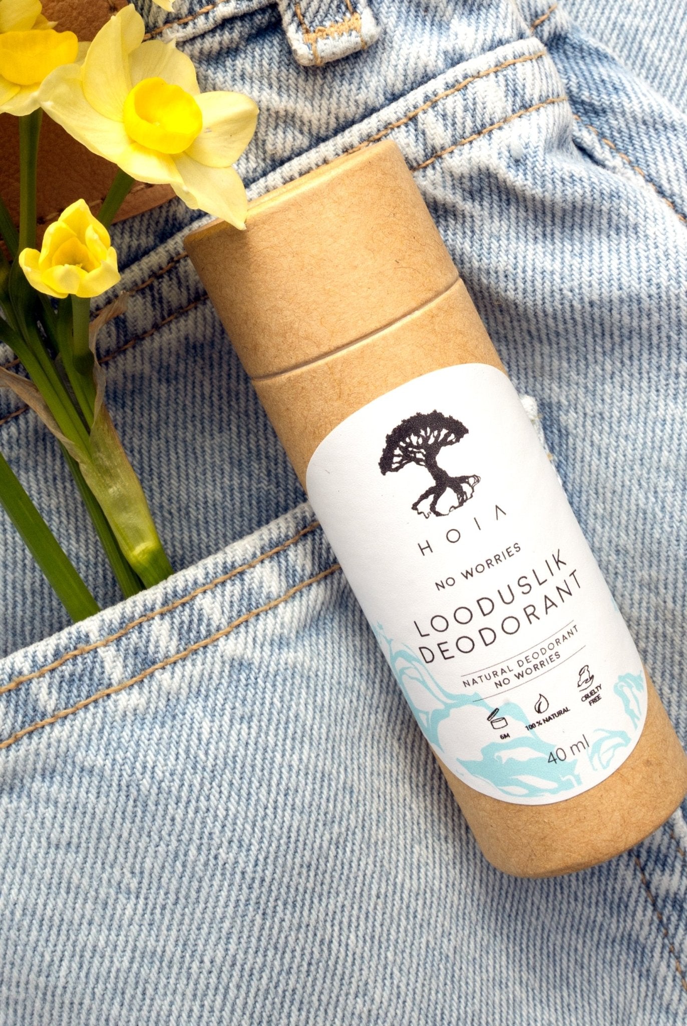 HOIA Natural Deodorant No Worries 40ml - bioskina