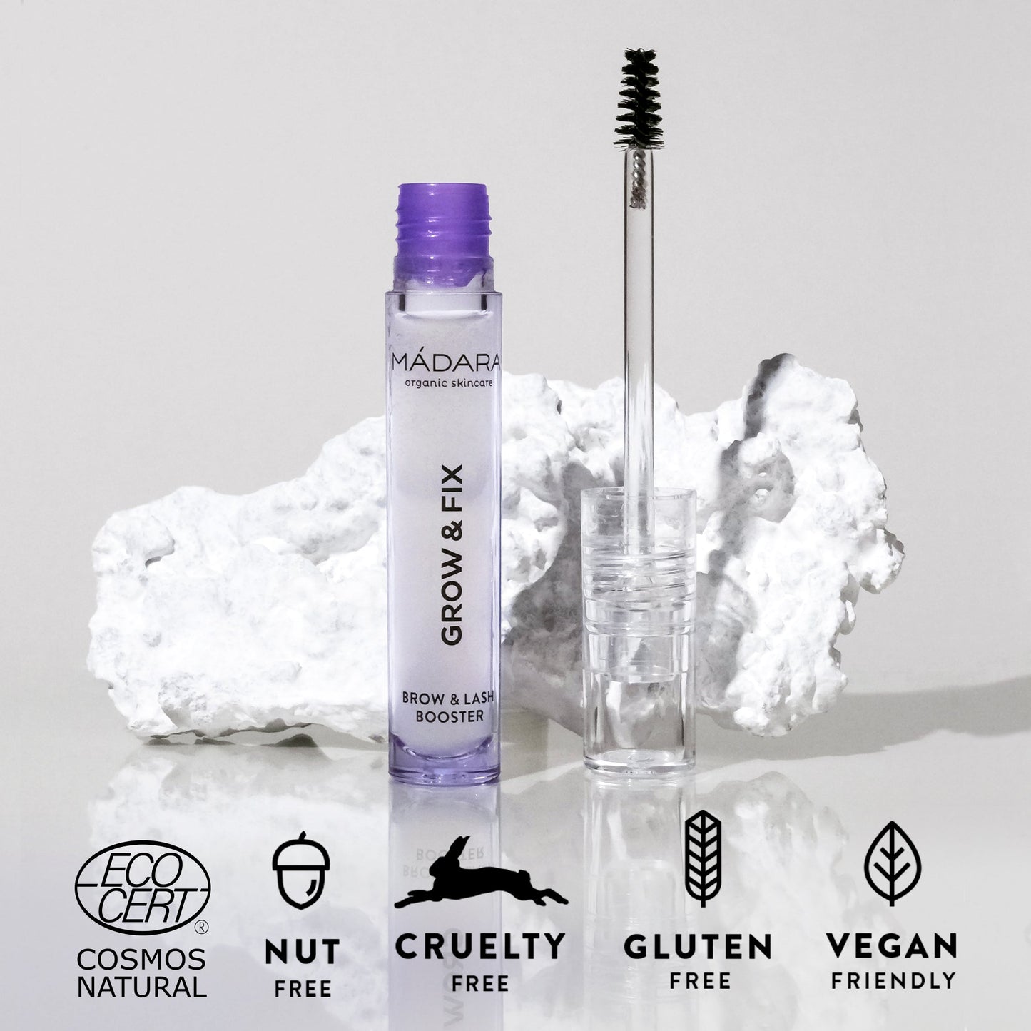 MÁDARA Grow & Fix Brow & Lash Booster, 4,25ml - bioskina
