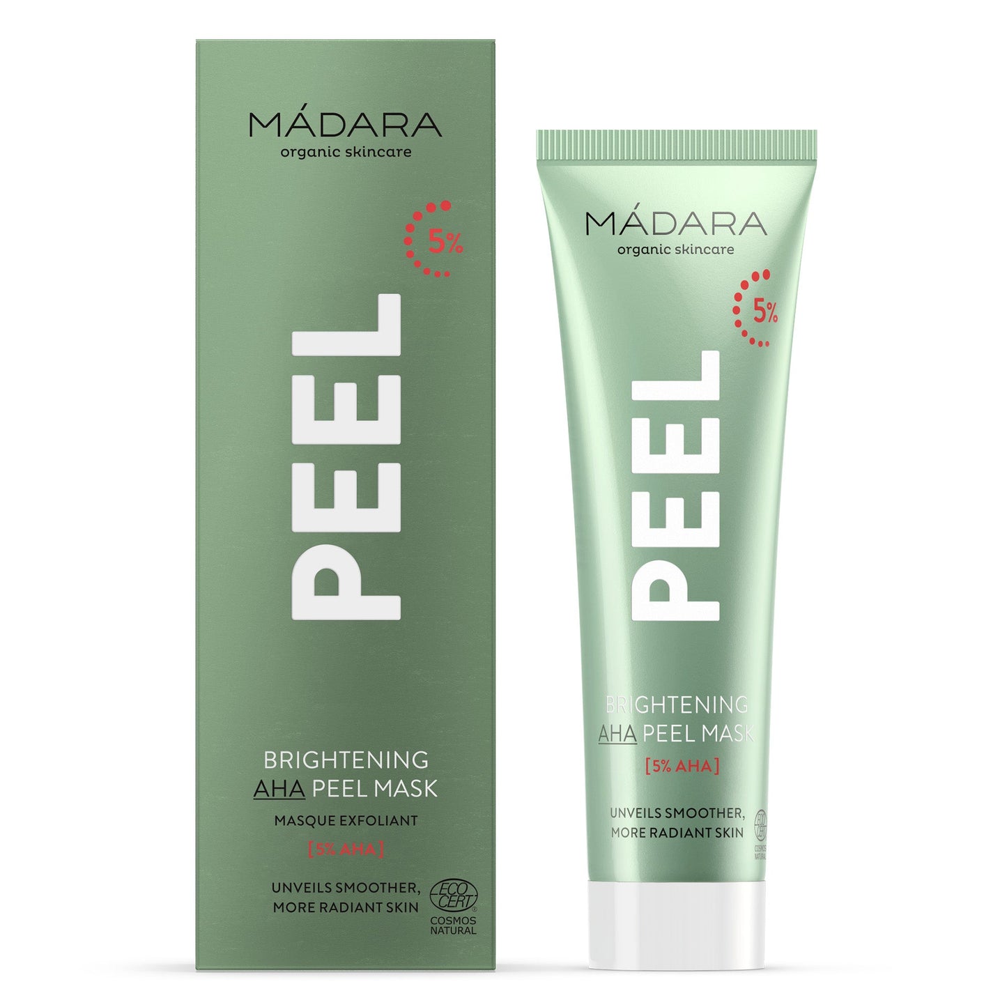 MÁDARA PEEL Brightening AHA Peel mask 60ml - bioskina