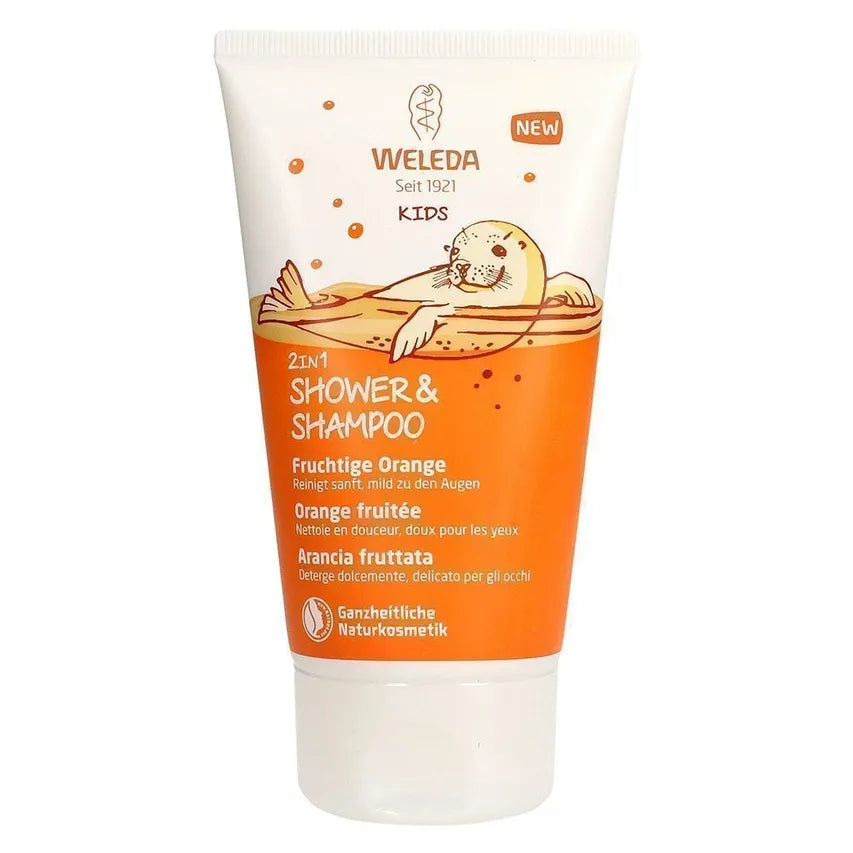 WELEDA Kids 2in1 Shampoo & Body Wash Fruity Orange 150ml