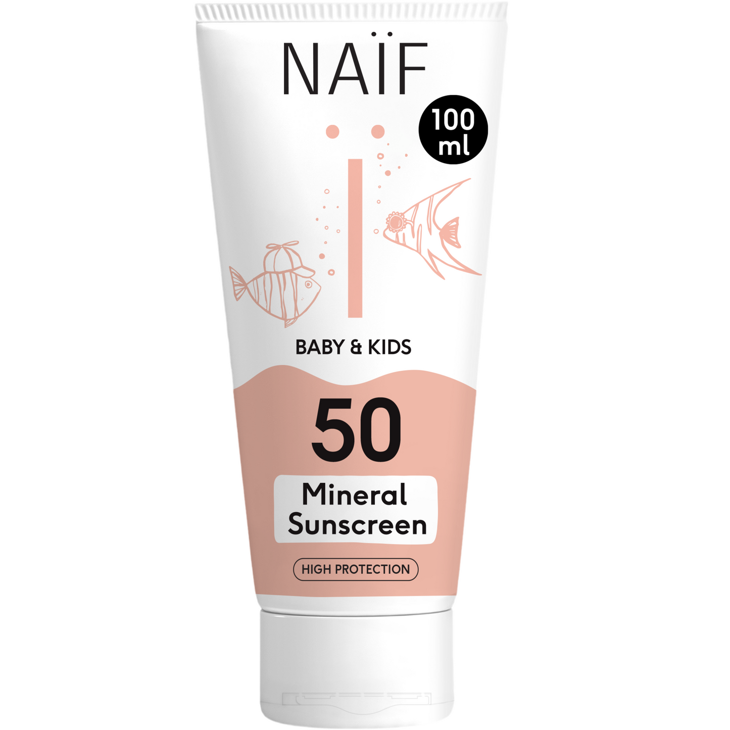 NAIF Mineral Sunscreen SPF50 for Baby & Kids 100ml