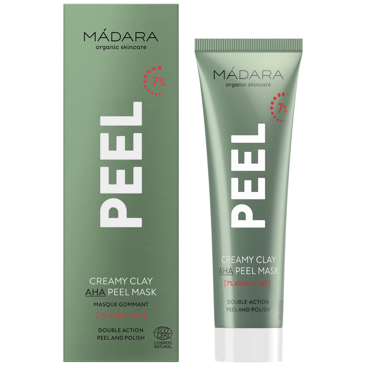 MÁDARA PEEL Creamy Clay AHA Peel Mask 60ml