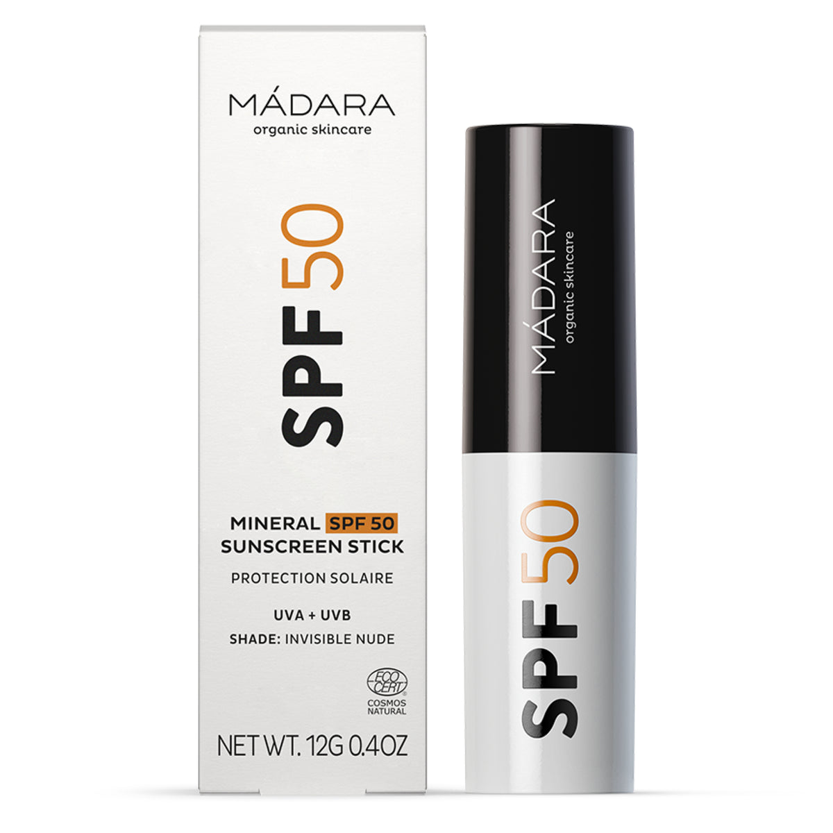 MÁDARA SPF50 Mineral Sunscreen Stick 12g