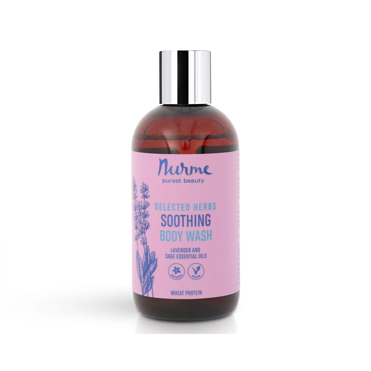 NURME Soothing Body Wash with Lavender and Sage Essential Oils 250ml