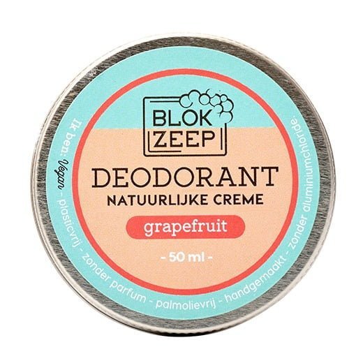 Blokzeep Deodorant cream - Grapefruit 50ml - bioskina