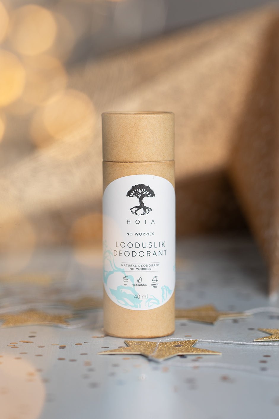 HOIA Natural Deodorant No Worries 40ml - bioskina