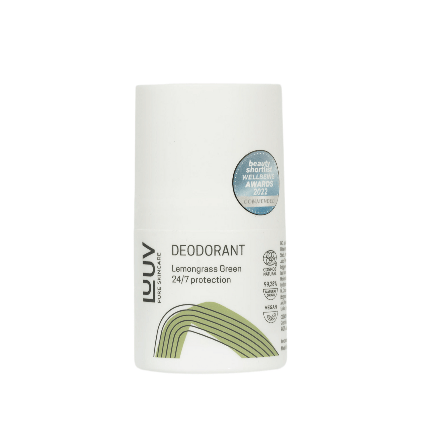 LUUV Deodorant Lemongrass Green 50ml - bioskina