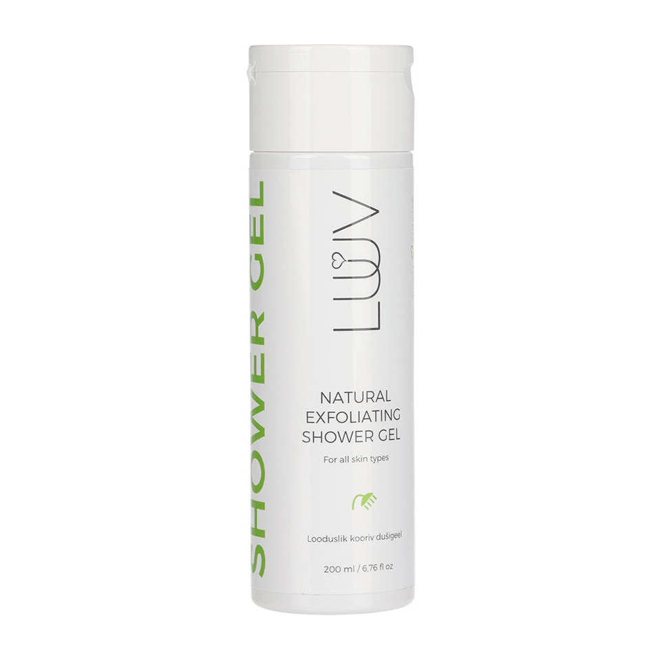 LUUV Natural Exfoliating Shower Gel 250ml - bioskina