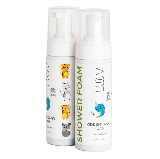 LUUV Natural Kids Shower Foam 150ml - bioskina