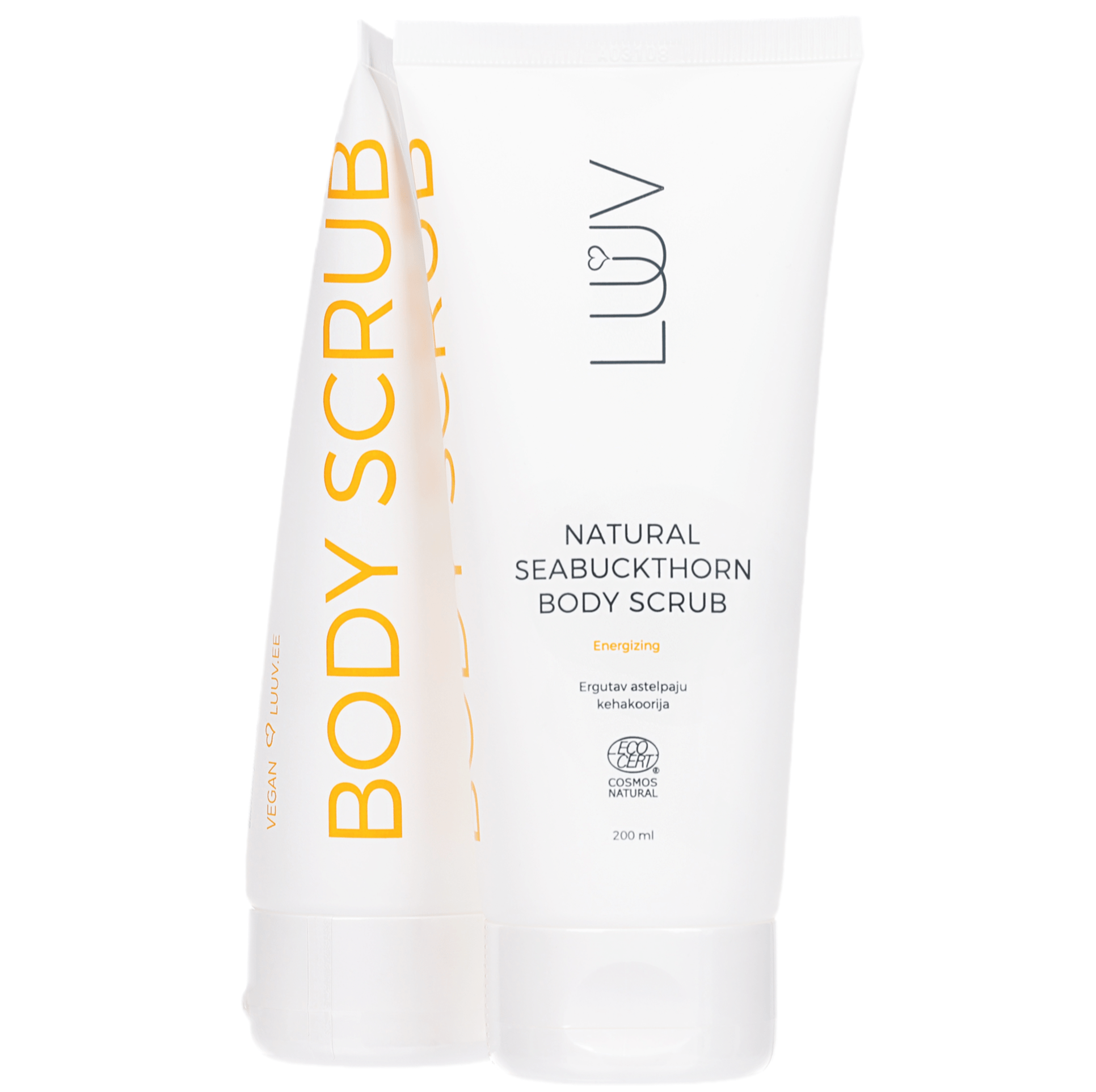 LUUV Natural Seabuckthorn Body Scrub 200ml - bioskina