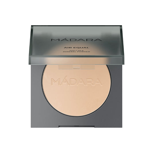 MÁDARA Air Equal Soft Silk Mineral Powder, 2 Fair, 9g - bioskina
