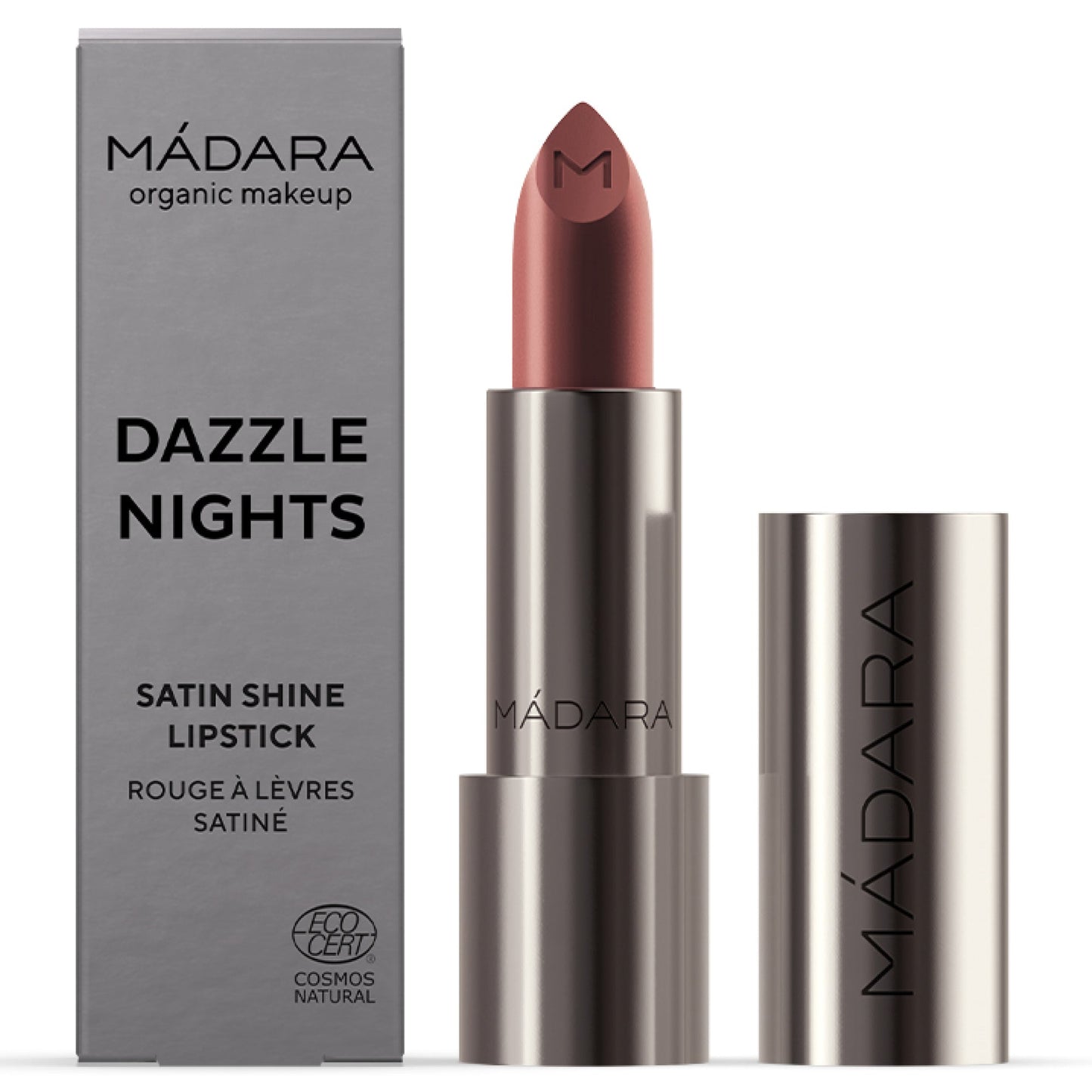 MÁDARA Dazzle Nights Satin Shine Lipstick, 503 Charisma 3.8g - bioskina