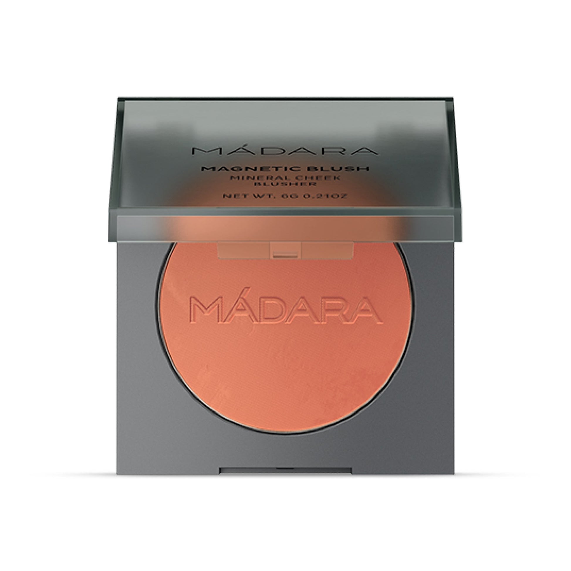 MÁDARA Magnetic Blush Mineral Cheek Blusher, 1 Fierce Flame, 6g - bioskina