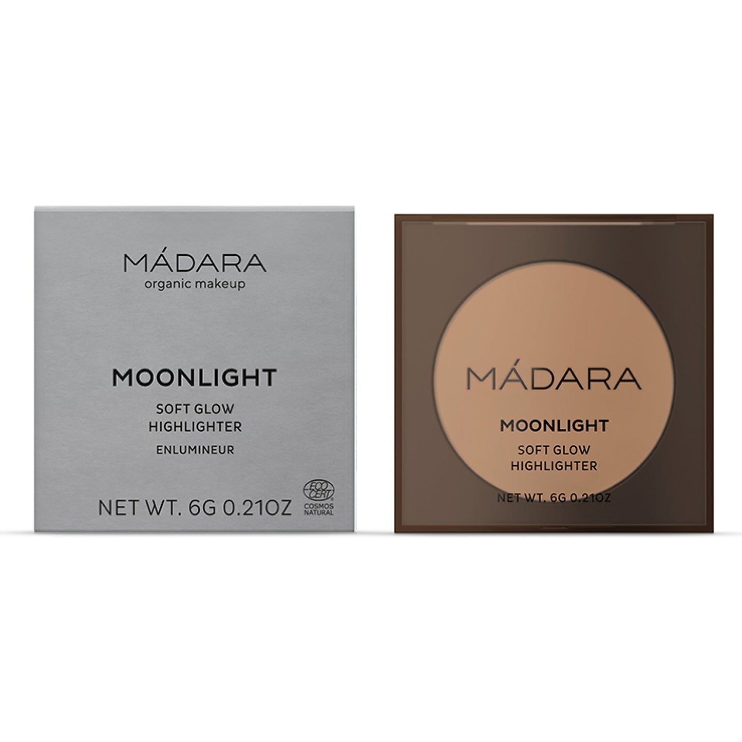 MÁDARA Moonlight Soft Glow Mineral Highlighter, 1 Stardust 6g - bioskina
