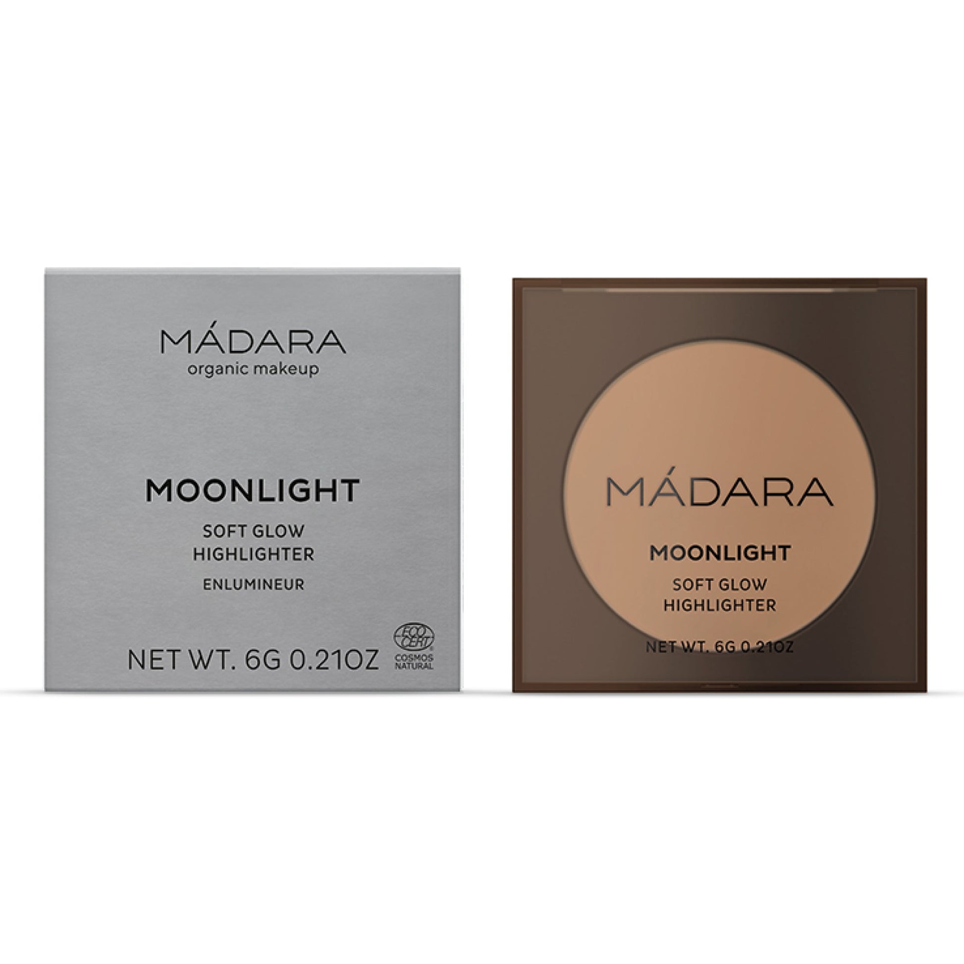 MÁDARA Moonlight Soft Glow Mineral Highlighter, 1 Stardust 6g - bioskina