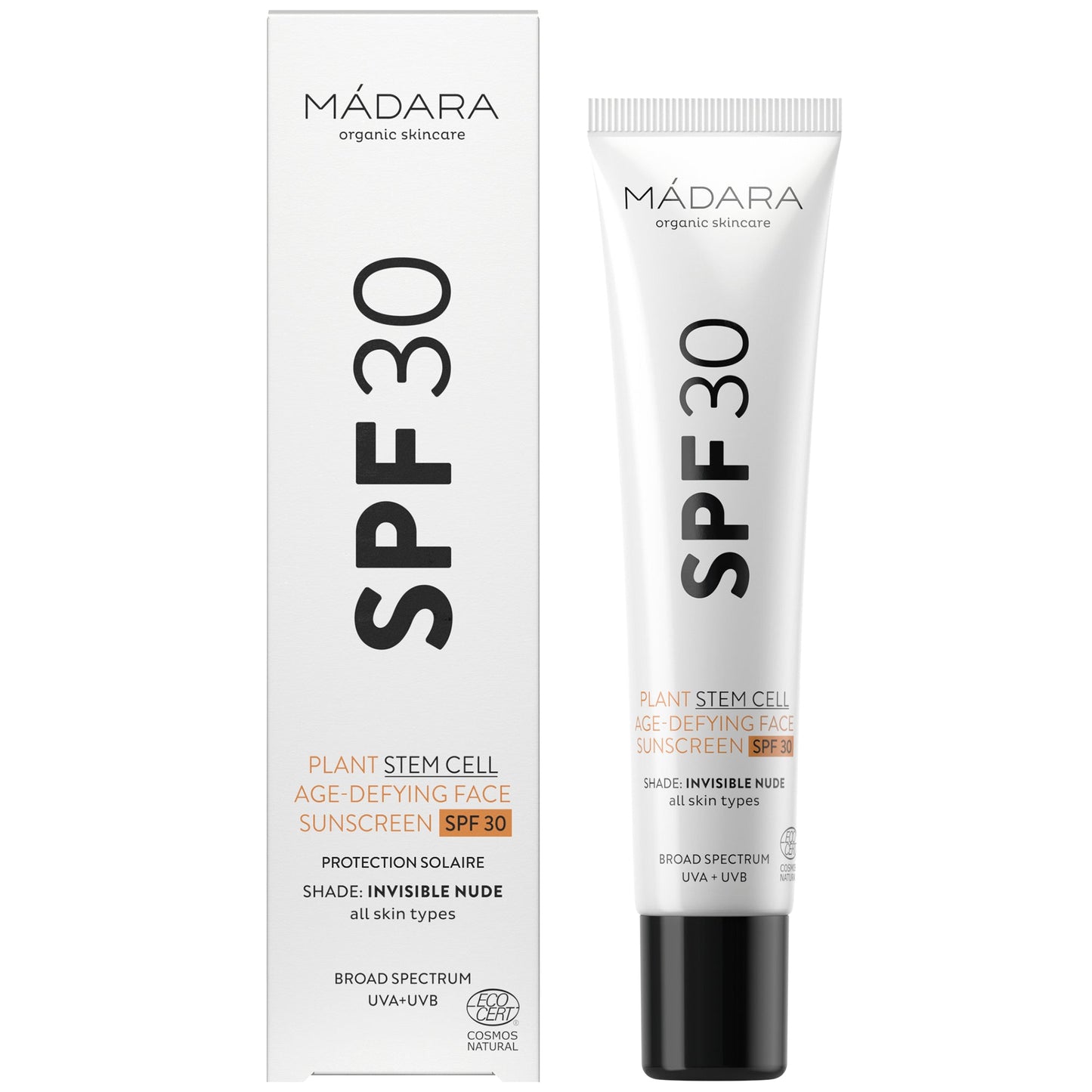 MÁDARA SPF30 Plant Stem Cell Age - Defying Face Sunscreen 40ml - bioskina