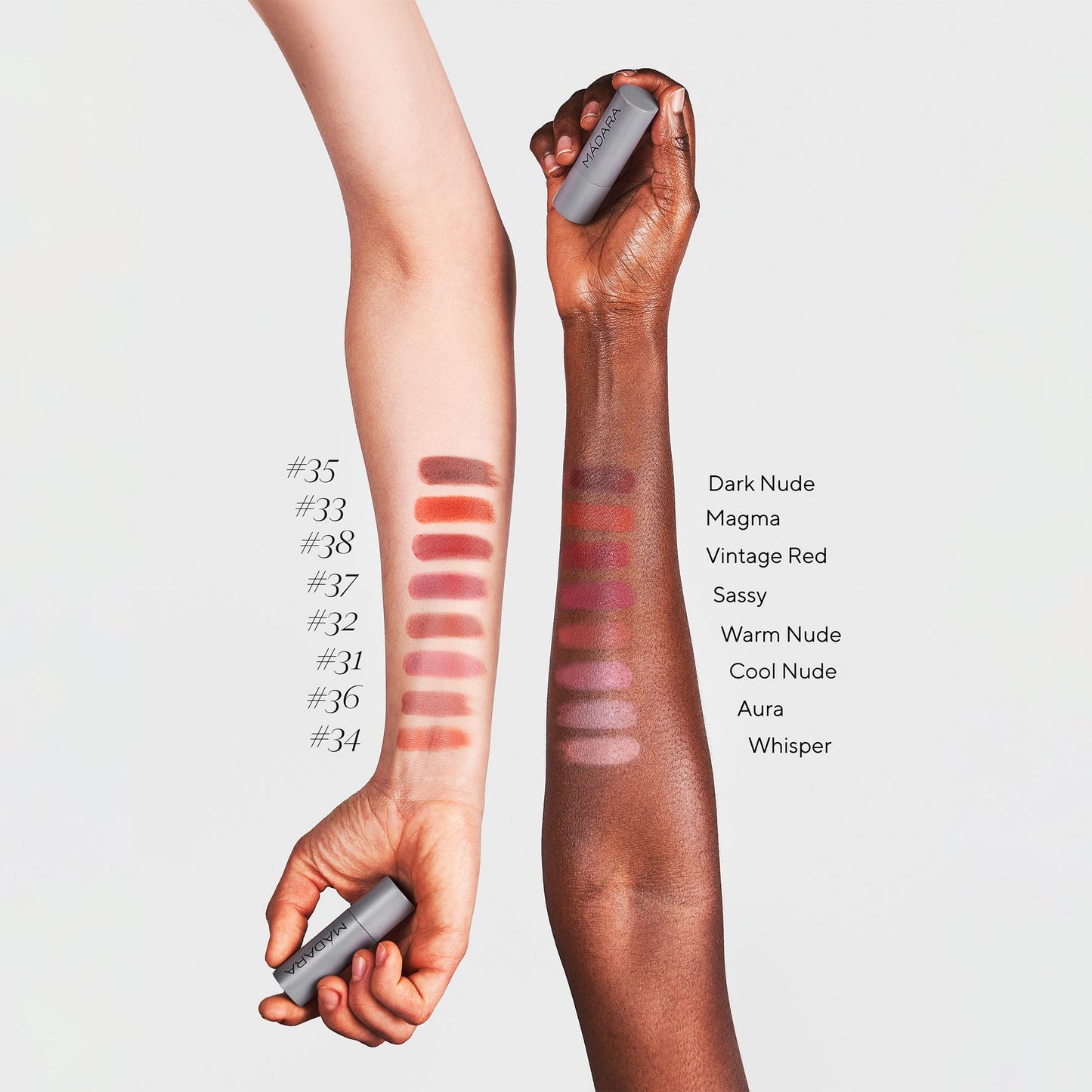 MÁDARA Velvet Wear Matte Cream Lipstick, 33 Magma - bioskina