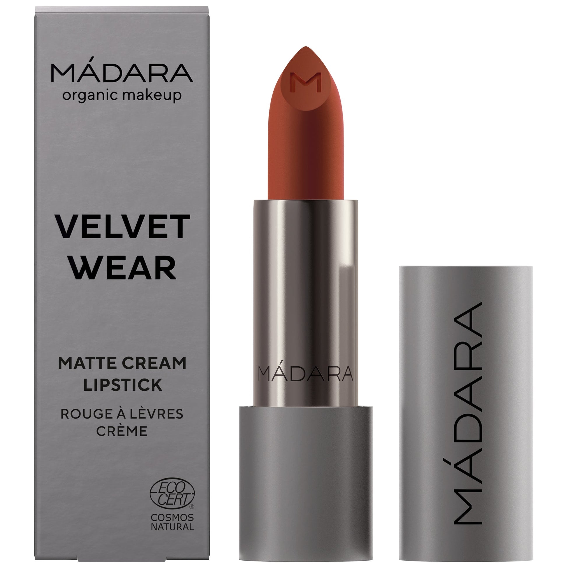 MÁDARA Velvet Wear Matte Cream Lipstick, 33 Magma - bioskina