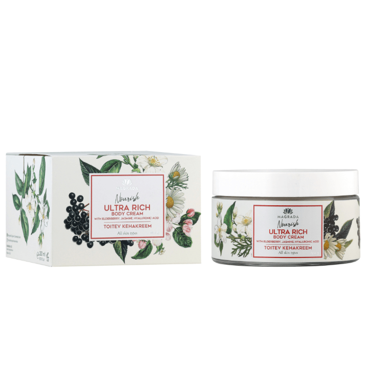 Magrada Jasmine Body Cream With Black Elderberry Extract 200ml - bioskina