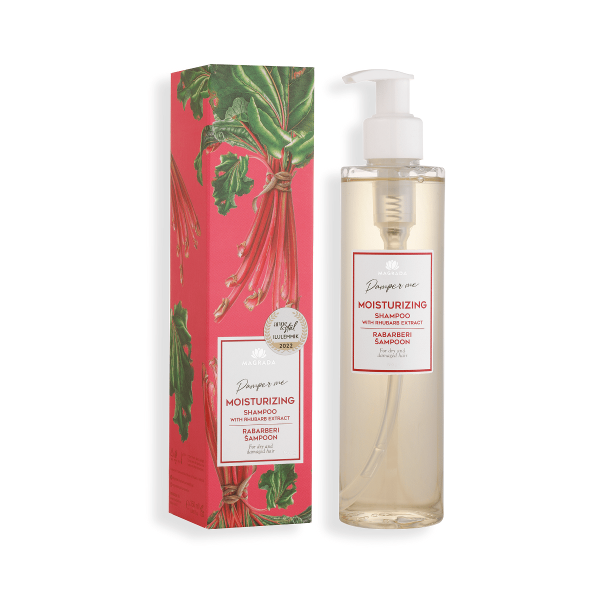 Magrada Moisturizing Shampoo With Rhubarb Extract 250ml - bioskina