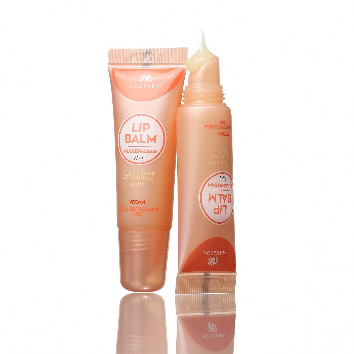 Magrada Peach Plump Lip Balm 10ml - bioskina