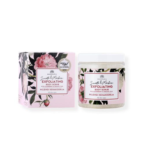 Magrada Peony Body Scrub With Organic Fruit Oils 250ml - bioskina