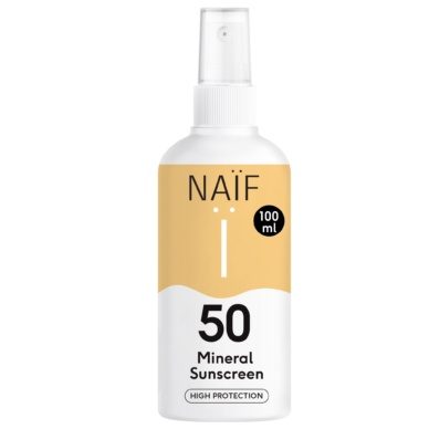 NAIF Mineral Sunscreen Spray SPF50 100ml - bioskina