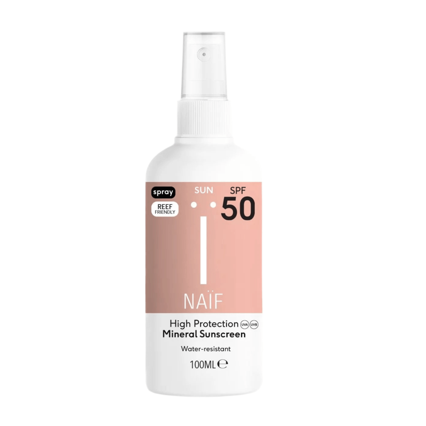 NAIF Mineral Sunscreen Spray SPF50 100ml - bioskina