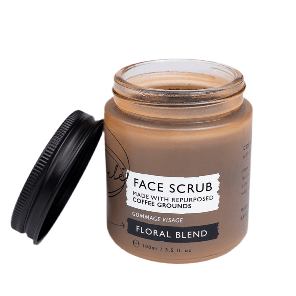 UpCircle Beauty Face Scrub with Coffee and Chamomile - Floral Blend 100ml - bioskina