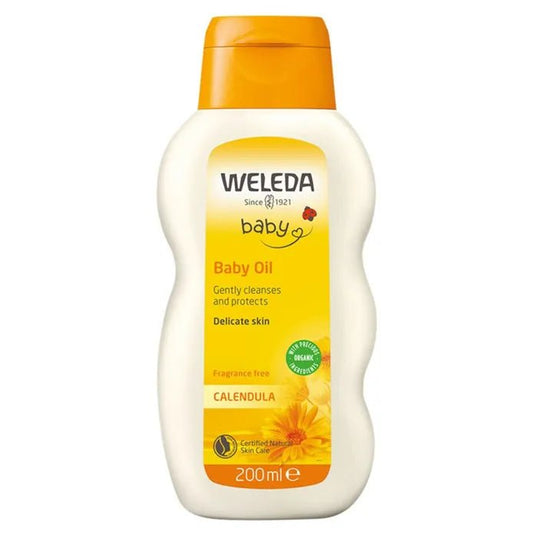WELEDA Calendula Comforting Baby Oil 200ml - bioskina
