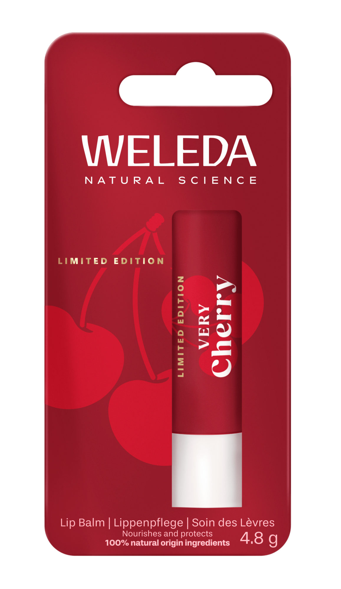 WELEDA Very Cherry Lip Balm 4.8g - bioskina